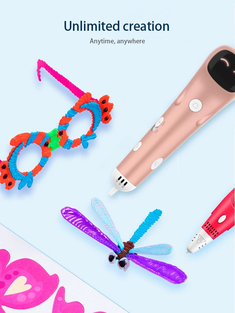 New In 3D Pen Low Temperature 1.75mm PCL Filament 3DS Printer Drawing DIY For Kids Toys Grils Boys Gifts