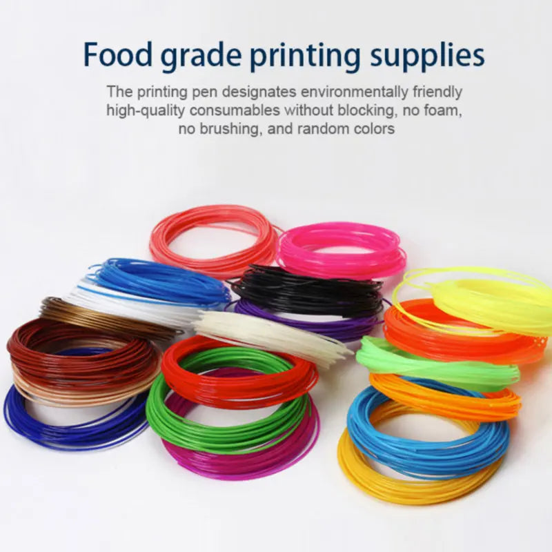 New In 3D Pen Low Temperature 1.75mm PCL Filament 3DS Printer Drawing DIY For Kids Toys Grils Boys Gifts