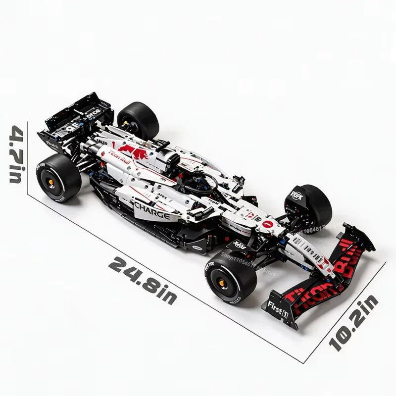 NEW MK6025 Technical Classic Performance 1900+Pcs RB21 White Sports Car Building Blocks MOC DIY Assembly Model Set Boys Toy Gift