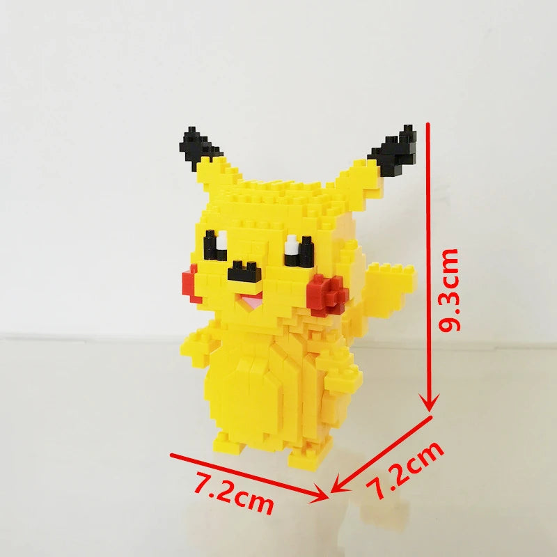 75 Style Pokemon Building Blocks Assembly Anime Picachu Charizard Doll Blastoise Bulbasaur Gengar Bricks Toy for Kid Gift
