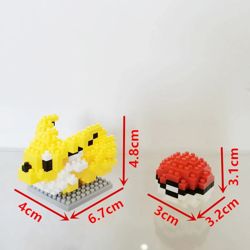75 Style Pokemon Building Blocks Assembly Anime Picachu Charizard Doll Blastoise Bulbasaur Gengar Bricks Toy for Kid Gift