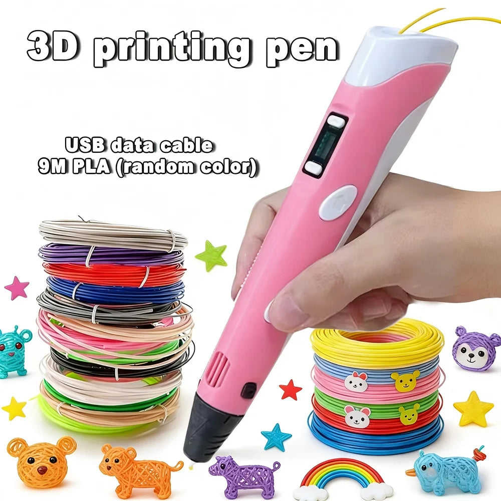 3D Creative Pen with PLA Filament – Bring Your Ideas to Life.