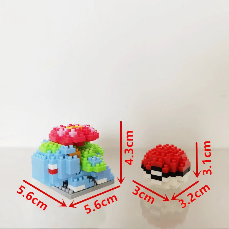 75 Style Pokemon Building Blocks Assembly Anime Picachu Charizard Doll Blastoise Bulbasaur Gengar Bricks Toy for Kid Gift