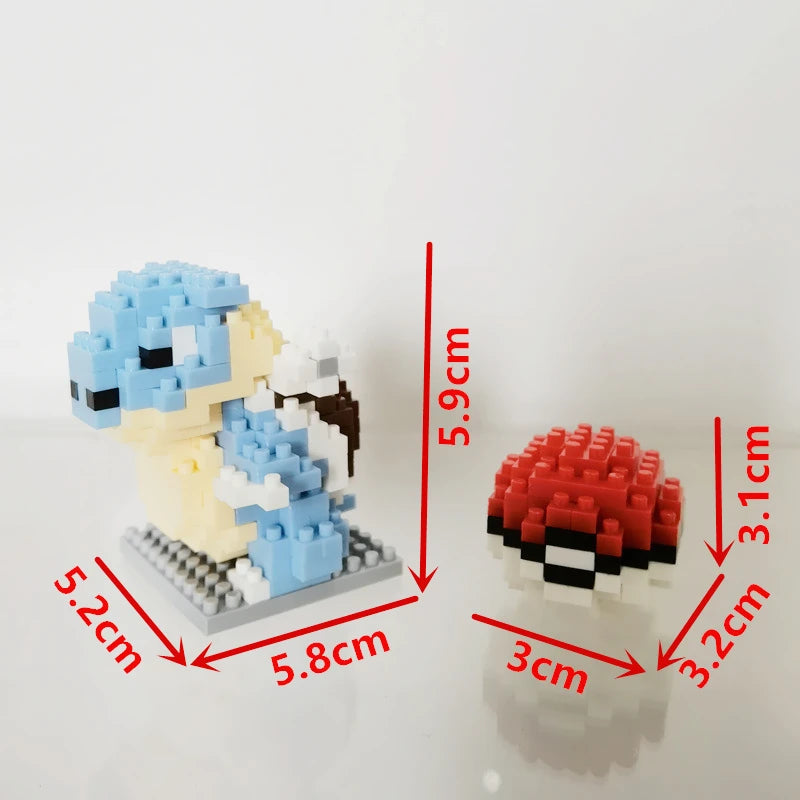 75 Style Pokemon Building Blocks Assembly Anime Picachu Charizard Doll Blastoise Bulbasaur Gengar Bricks Toy for Kid Gift