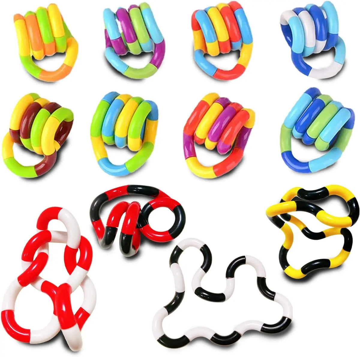 3pcs Fidget Twisting Sensory Toy Finger Spinner Hand Eye Coordination Fine Motor Skill Stress Relief for Kid Adult Activity Gift