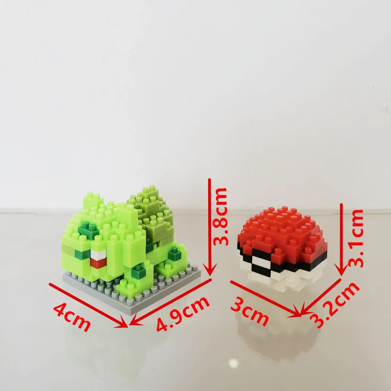 75 Style Pokemon Building Blocks Assembly Anime Picachu Charizard Doll Blastoise Bulbasaur Gengar Bricks Toy for Kid Gift