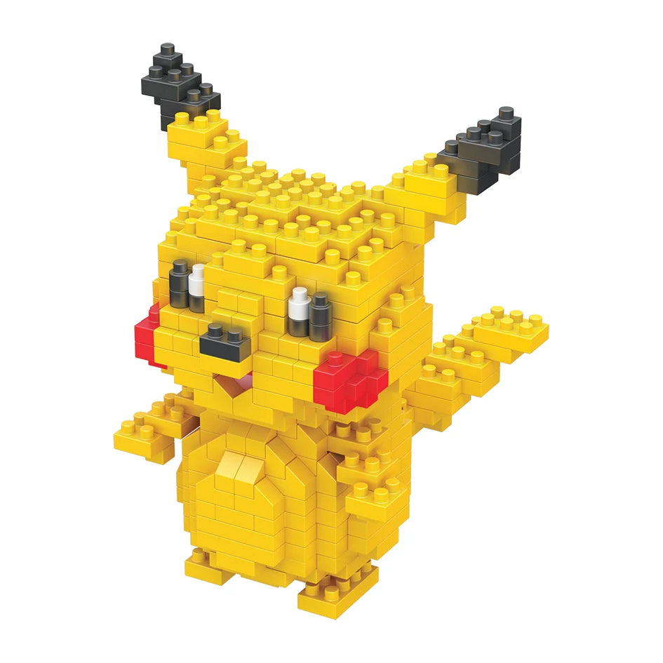 75 Style Pokemon Building Blocks Assembly Anime Picachu Charizard Doll Blastoise Bulbasaur Gengar Bricks Toy for Kid Gift