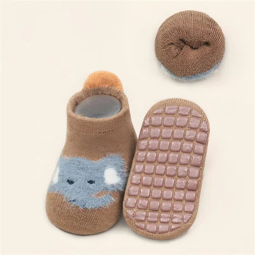 Lawadka Winter Kids Girl Boy Socks Anti Slip Cotton Baby Socks for Girls Boys Casual Soft Print Toddler Children's Sock Non-slip