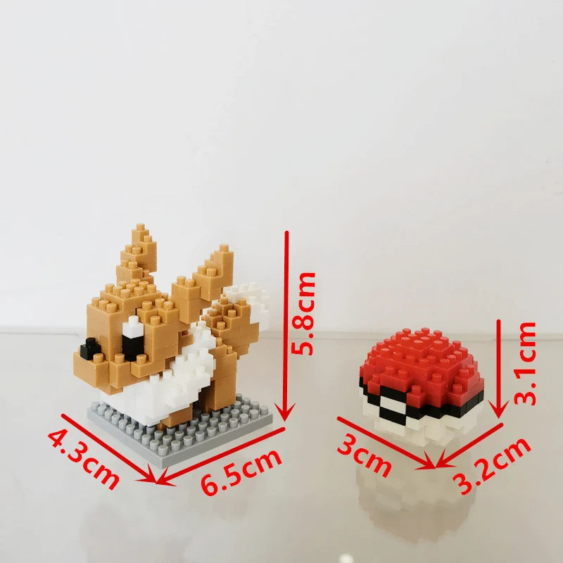 75 Style Pokemon Building Blocks Assembly Anime Picachu Charizard Doll Blastoise Bulbasaur Gengar Bricks Toy for Kid Gift
