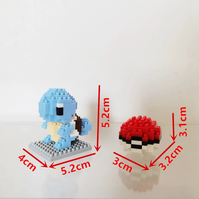 75 Style Pokemon Building Blocks Assembly Anime Picachu Charizard Doll Blastoise Bulbasaur Gengar Bricks Toy for Kid Gift
