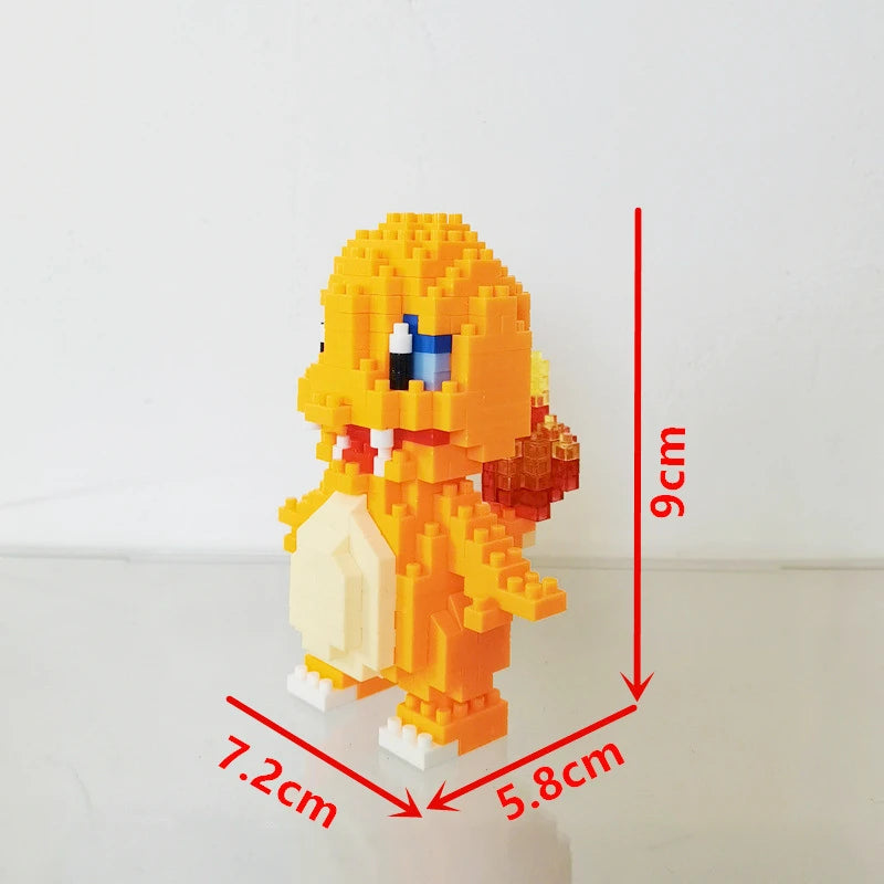 75 Style Pokemon Building Blocks Assembly Anime Picachu Charizard Doll Blastoise Bulbasaur Gengar Bricks Toy for Kid Gift