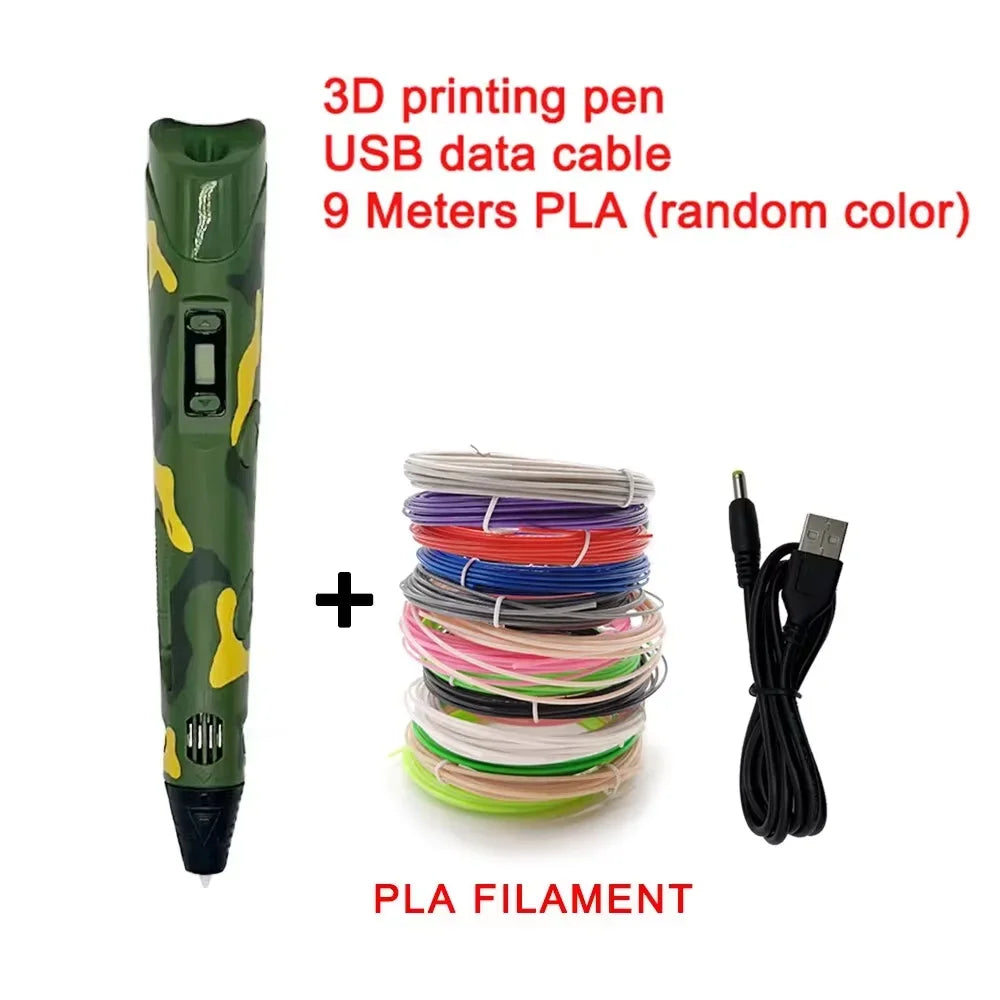 3D Creative Pen with PLA Filament – Bring Your Ideas to Life.