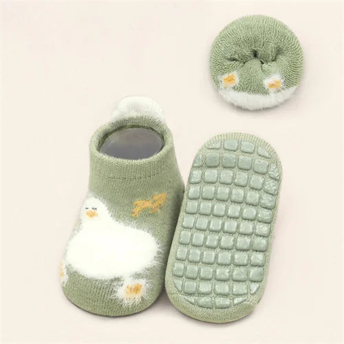Lawadka Winter Kids Girl Boy Socks Anti Slip Cotton Baby Socks for Girls Boys Casual Soft Print Toddler Children's Sock Non-slip