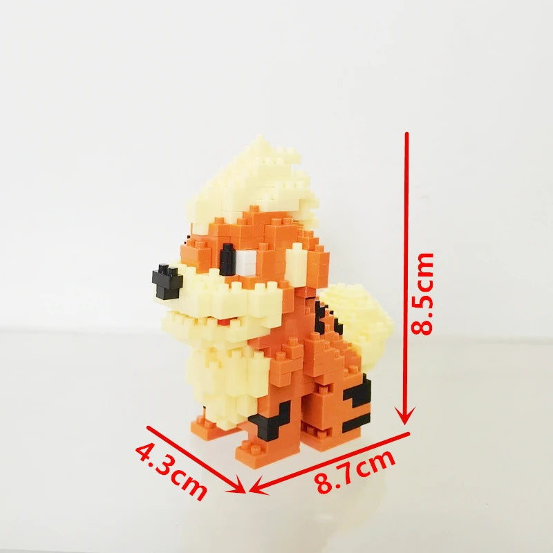 75 Style Pokemon Building Blocks Assembly Anime Picachu Charizard Doll Blastoise Bulbasaur Gengar Bricks Toy for Kid Gift