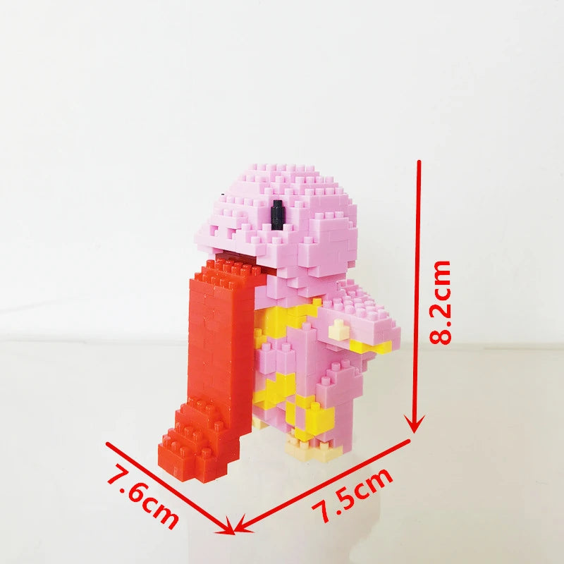 75 Style Pokemon Building Blocks Assembly Anime Picachu Charizard Doll Blastoise Bulbasaur Gengar Bricks Toy for Kid Gift