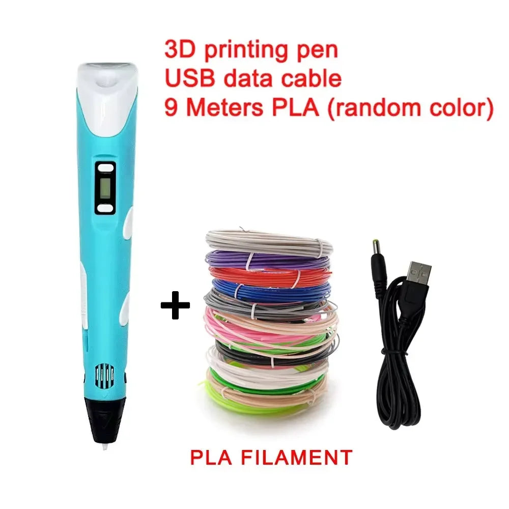 3D Creative Pen with PLA Filament – Bring Your Ideas to Life.