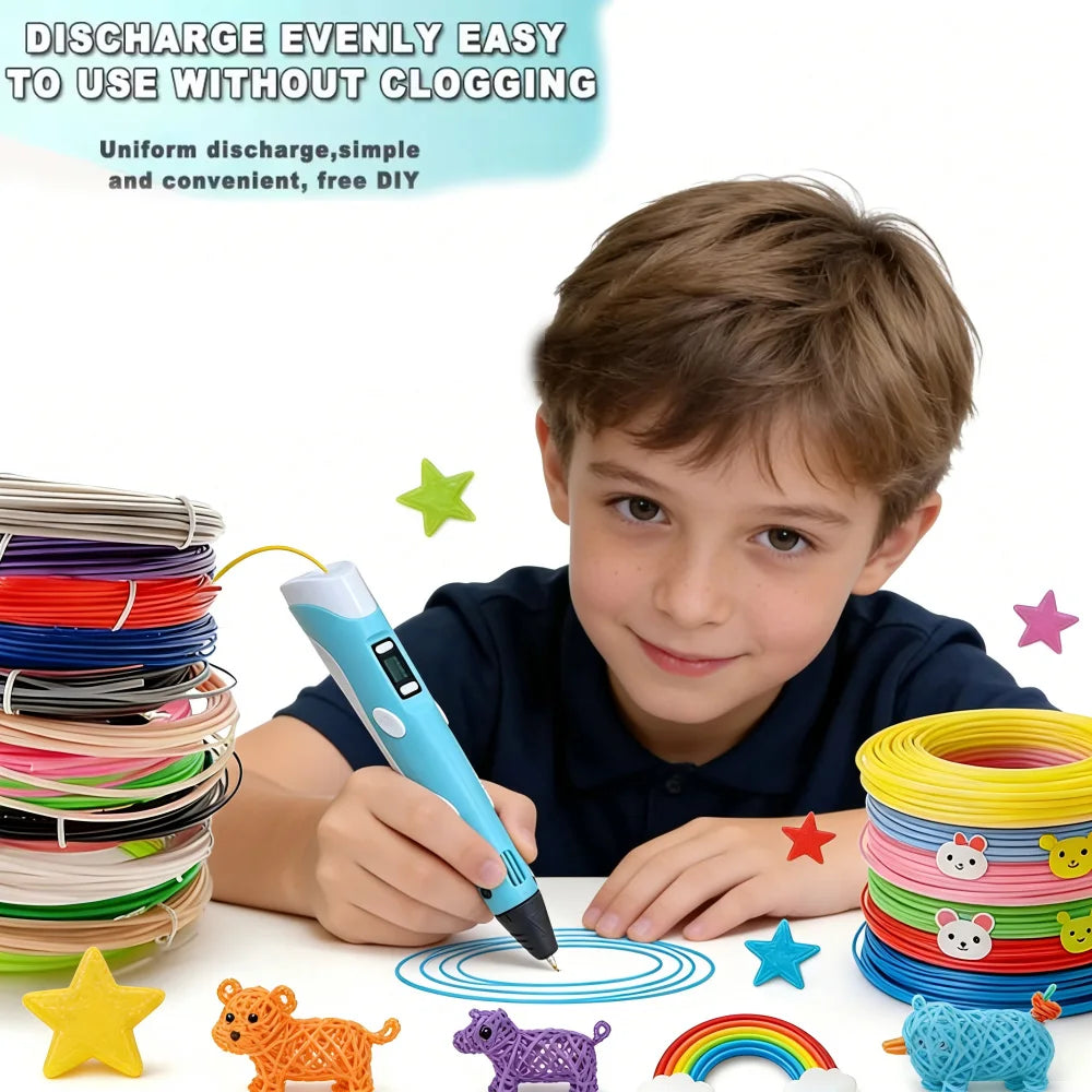 3D Creative Pen with PLA Filament – Bring Your Ideas to Life.