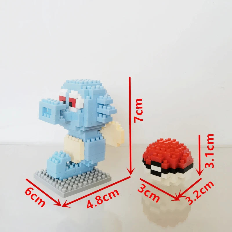 75 Style Pokemon Building Blocks Assembly Anime Picachu Charizard Doll Blastoise Bulbasaur Gengar Bricks Toy for Kid Gift