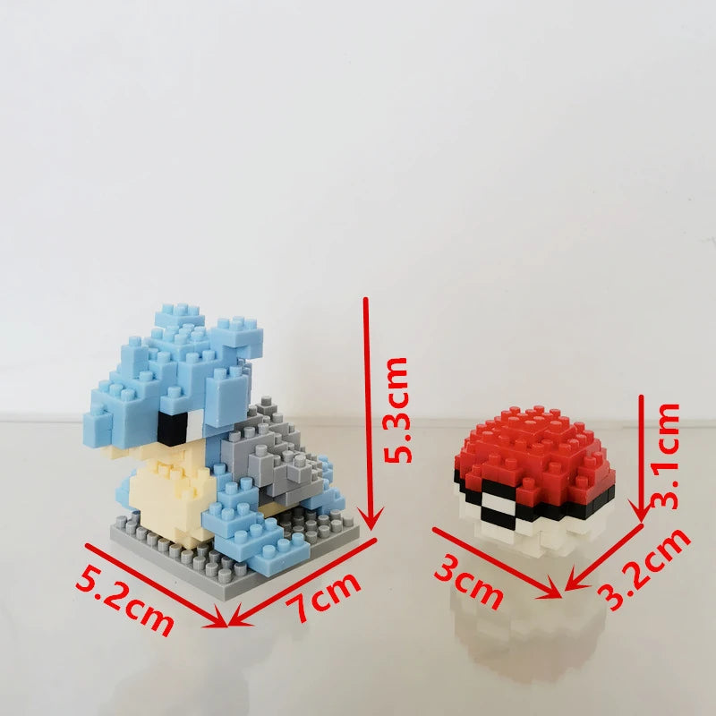 75 Style Pokemon Building Blocks Assembly Anime Picachu Charizard Doll Blastoise Bulbasaur Gengar Bricks Toy for Kid Gift