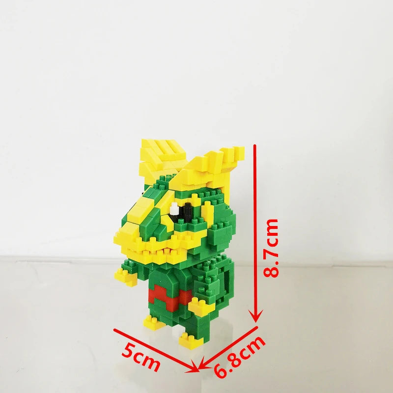 75 Style Pokemon Building Blocks Assembly Anime Picachu Charizard Doll Blastoise Bulbasaur Gengar Bricks Toy for Kid Gift