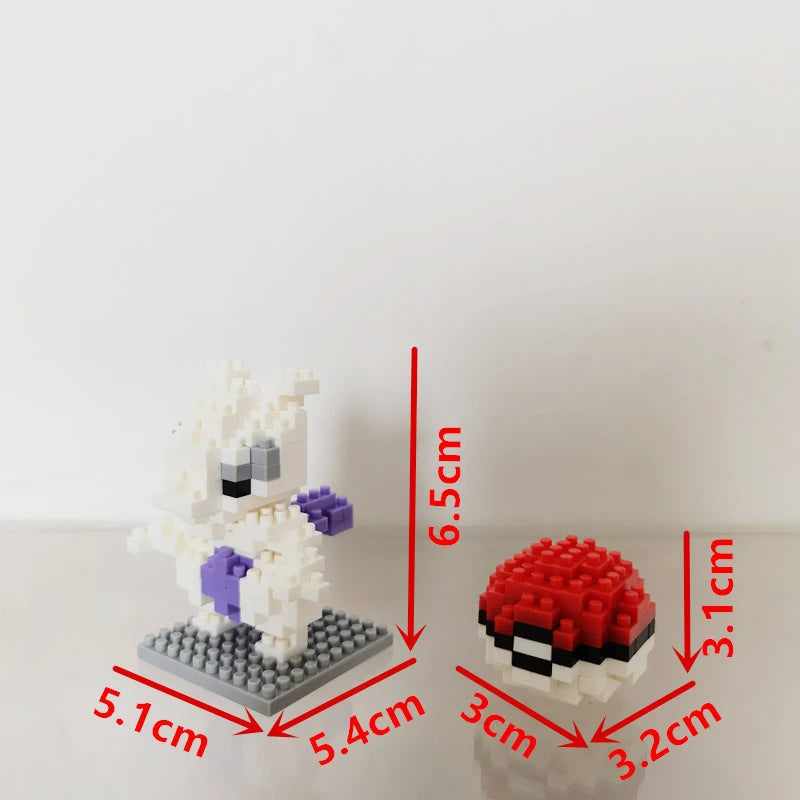 75 Style Pokemon Building Blocks Assembly Anime Picachu Charizard Doll Blastoise Bulbasaur Gengar Bricks Toy for Kid Gift