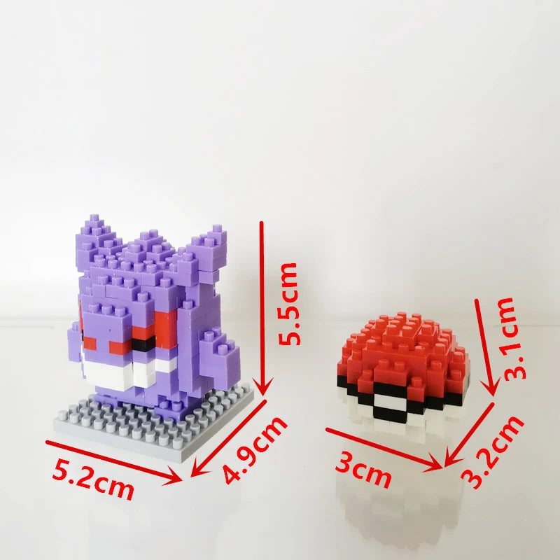 75 Style Pokemon Building Blocks Assembly Anime Picachu Charizard Doll Blastoise Bulbasaur Gengar Bricks Toy for Kid Gift