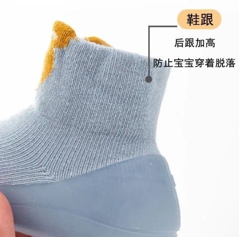 Infant Toddler Spring Summer Soft Sole Sock Shoes Cute Animals Unisex Baby Non-Slip Floor Socks Kids 0-3T Lightweight Prewalker