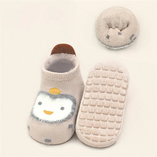 Lawadka Winter Kids Girl Boy Socks Anti Slip Cotton Baby Socks for Girls Boys Casual Soft Print Toddler Children's Sock Non-slip