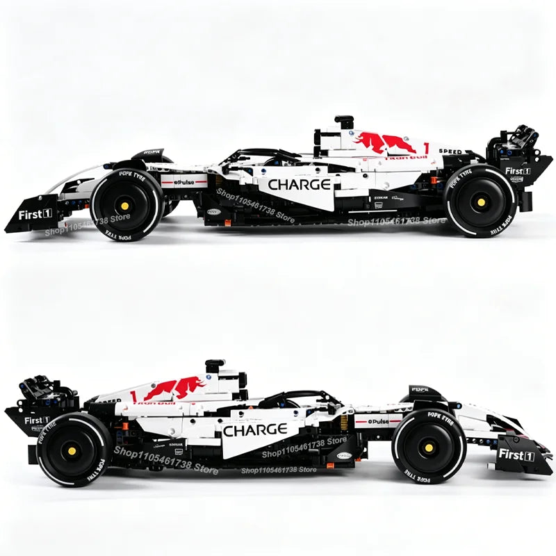 NEW MK6025 Technical Classic Performance 1900+Pcs RB21 White Sports Car Building Blocks MOC DIY Assembly Model Set Boys Toy Gift