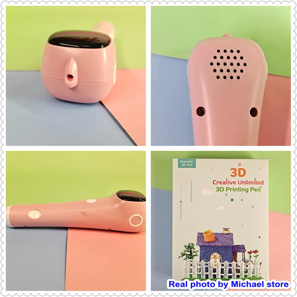 New In 3D Pen Low Temperature 1.75mm PCL Filament 3DS Printer Drawing DIY For Kids Toys Grils Boys Gifts